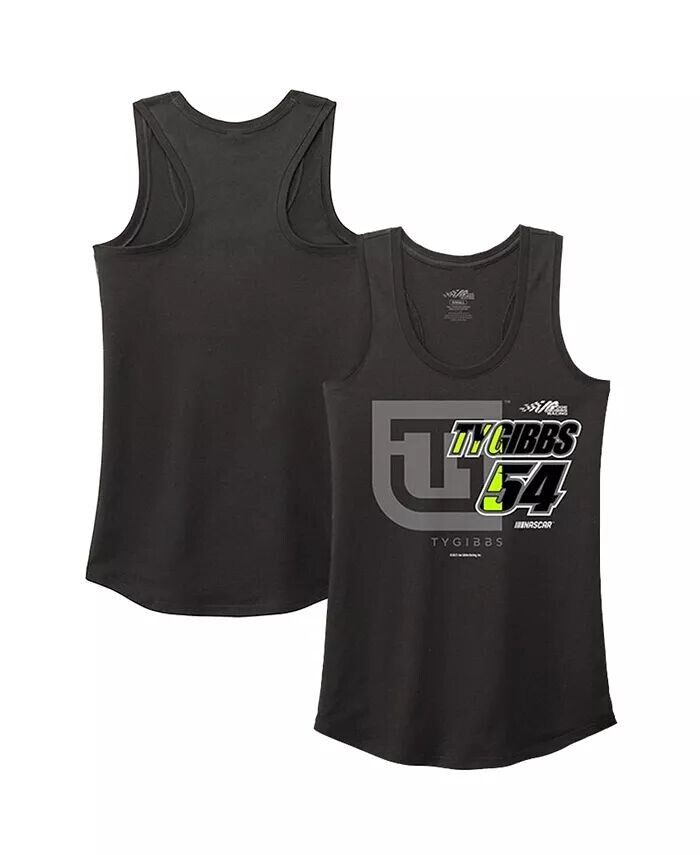 

Женская черная майка-майка Heather Ty Gibbs Racer Back Joe Gibbs Racing Team Collection