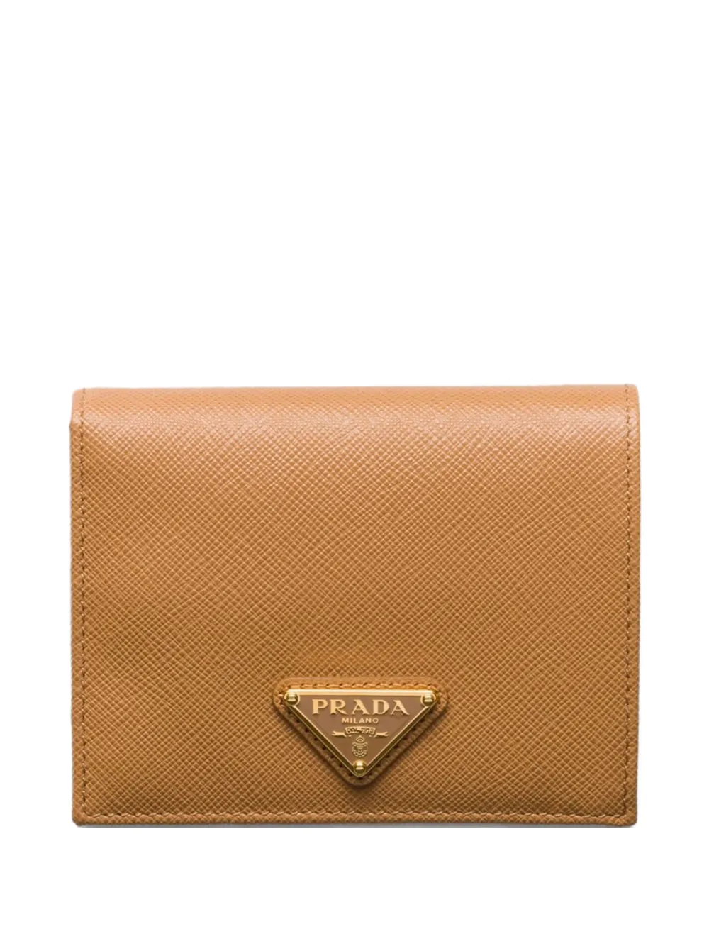 

Маленький кошелек из сафьяновой кожи Prada, коричневый