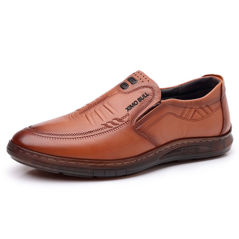 

XIMO BULL Мужские повседневные туфли мужские низкие черно-коричневые желто-коричневые, цвет Yellow Brown