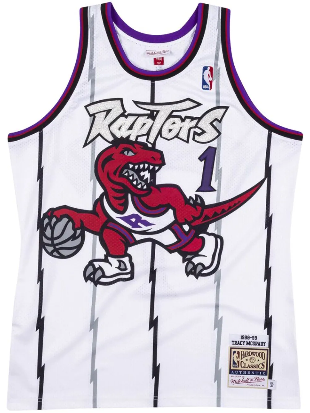 

Топ NBA Toronto Raptors 98 Tracy Mcgrady Mitchell & Ness, белый