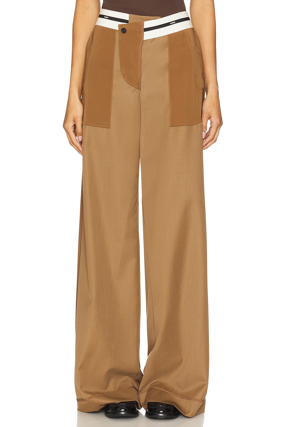 

Брюки наизнанку Monse, brown