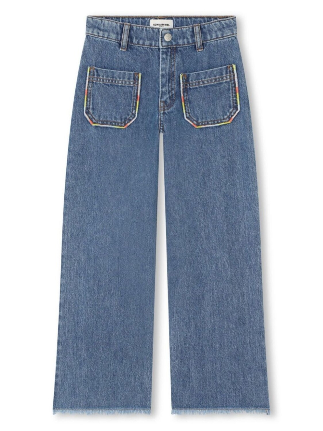 

Sonia Rykiel прямые джинсы с вышивкой, синий