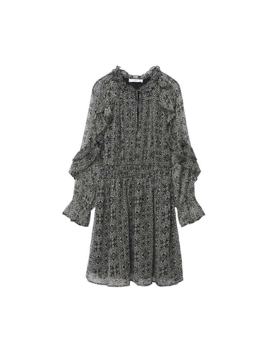 

Платье рубашка MANGO Shirt Dress GRACE, черный