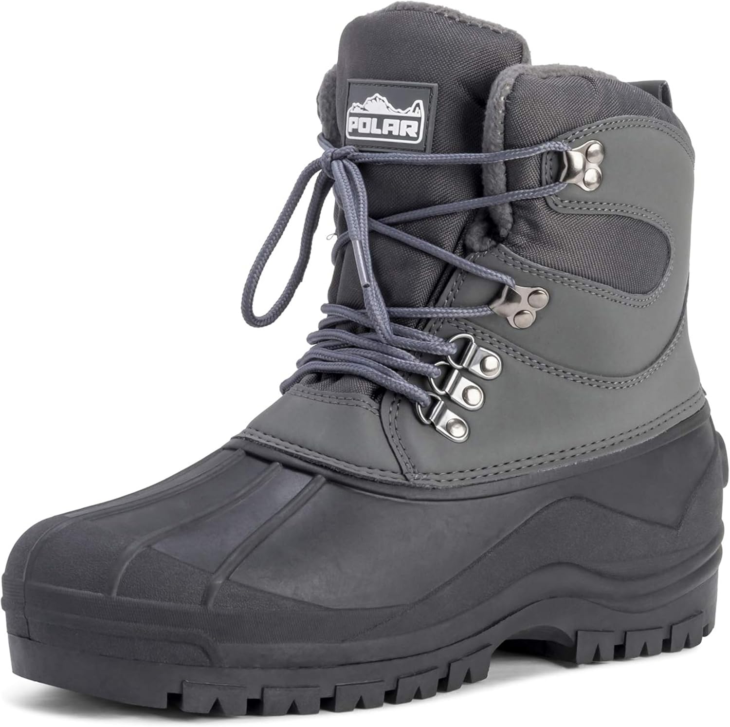 

Мужские зимние водонепроницаемые ботинки POLAR для походов и прогулок, с короткой щиколоткой, серый