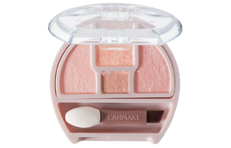 Эксклюзивные тени для век Sleeping Silkworm Natural #01/#02 CANMAKE, #N02 Pink Moon Coloкрасный Glaze — фото 2