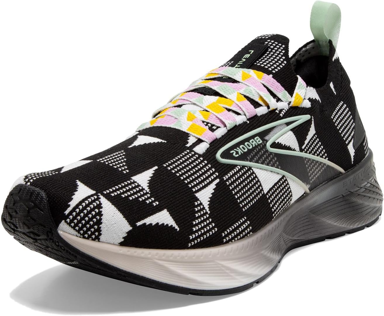 

Мужские кроссовки Brooks Levitate Stealthfit 6 для бега, нейтральные, белый/черный/зеленый