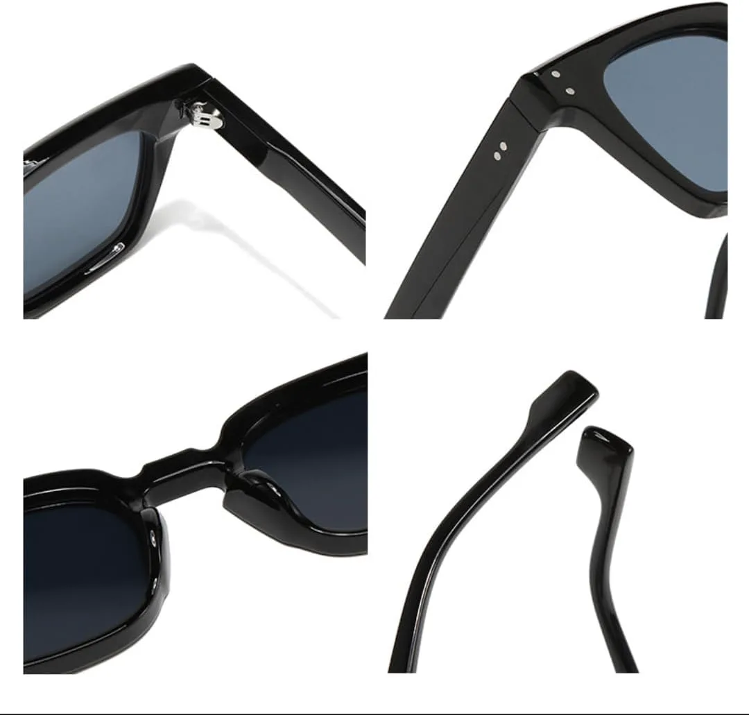 

Солнцезащитные очки с защитой UV400 | Панк-заклёпки, цветные линзы | для женщин и мужчин, для занятий спортом на открытом воздухе и вождения DSVIGF, Cleargray