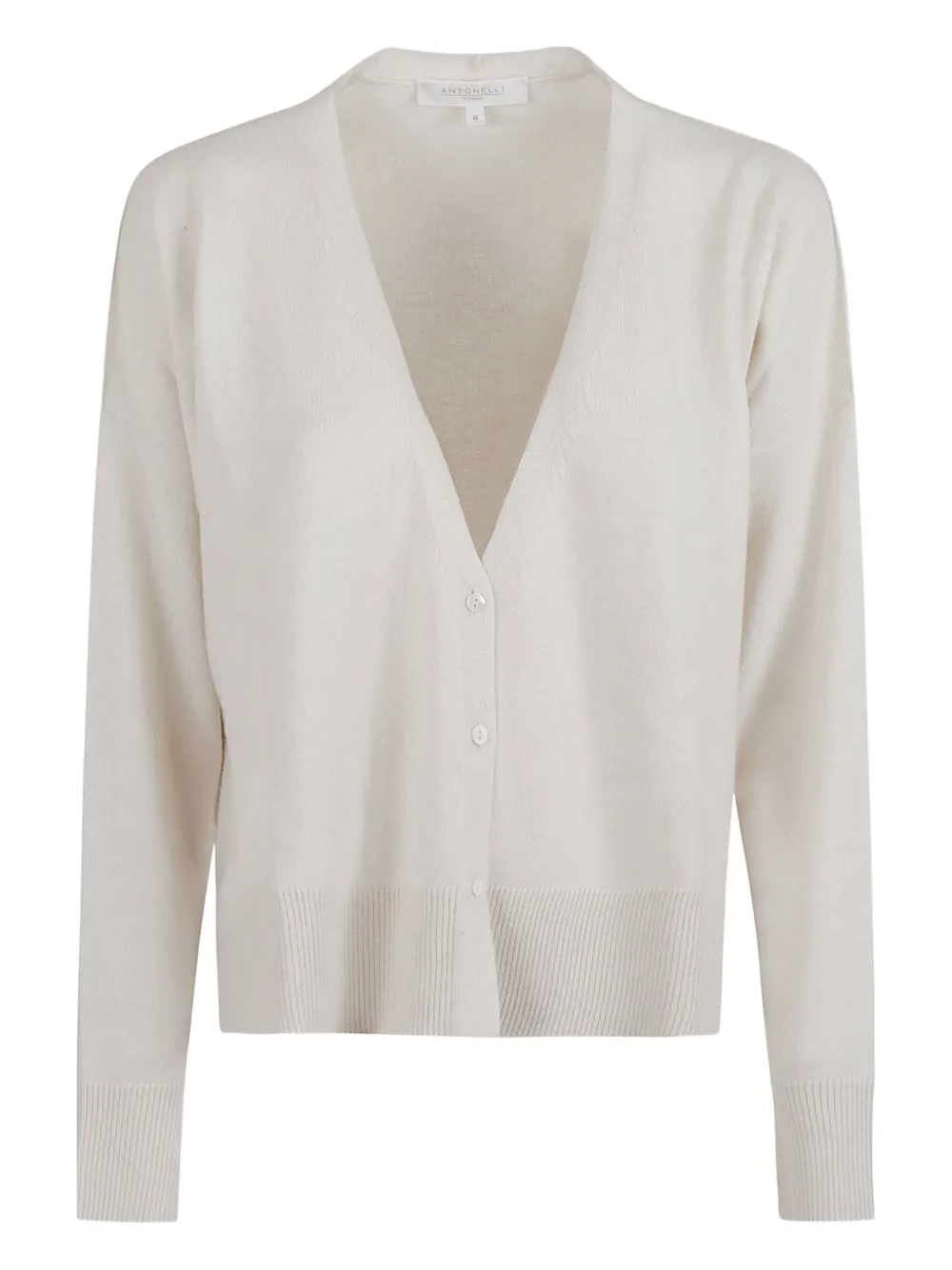 

Кардиган из шерсти на пуговицах Antonelli, белый