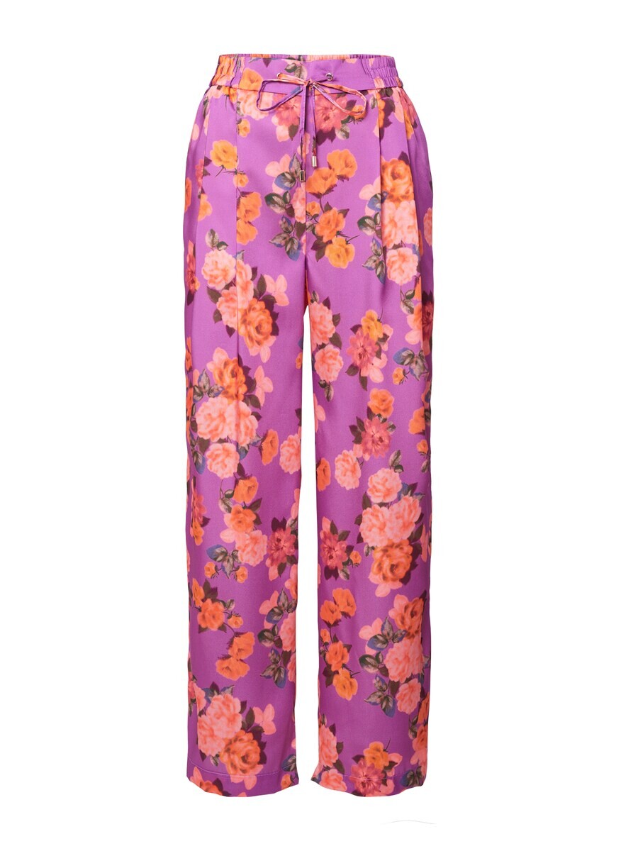 

Брюки со складками спереди River Island Wide leg Pleat-Front Pants, цвет orchid