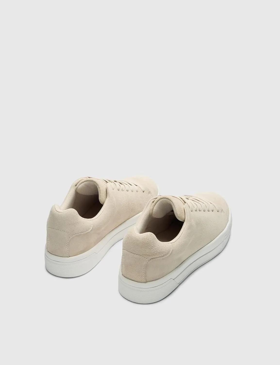 Мужские массивные замшевые кроссовки Slhdavid Chunky Suede Trainers 2.0 Noos Selected Men, белый — фото 3