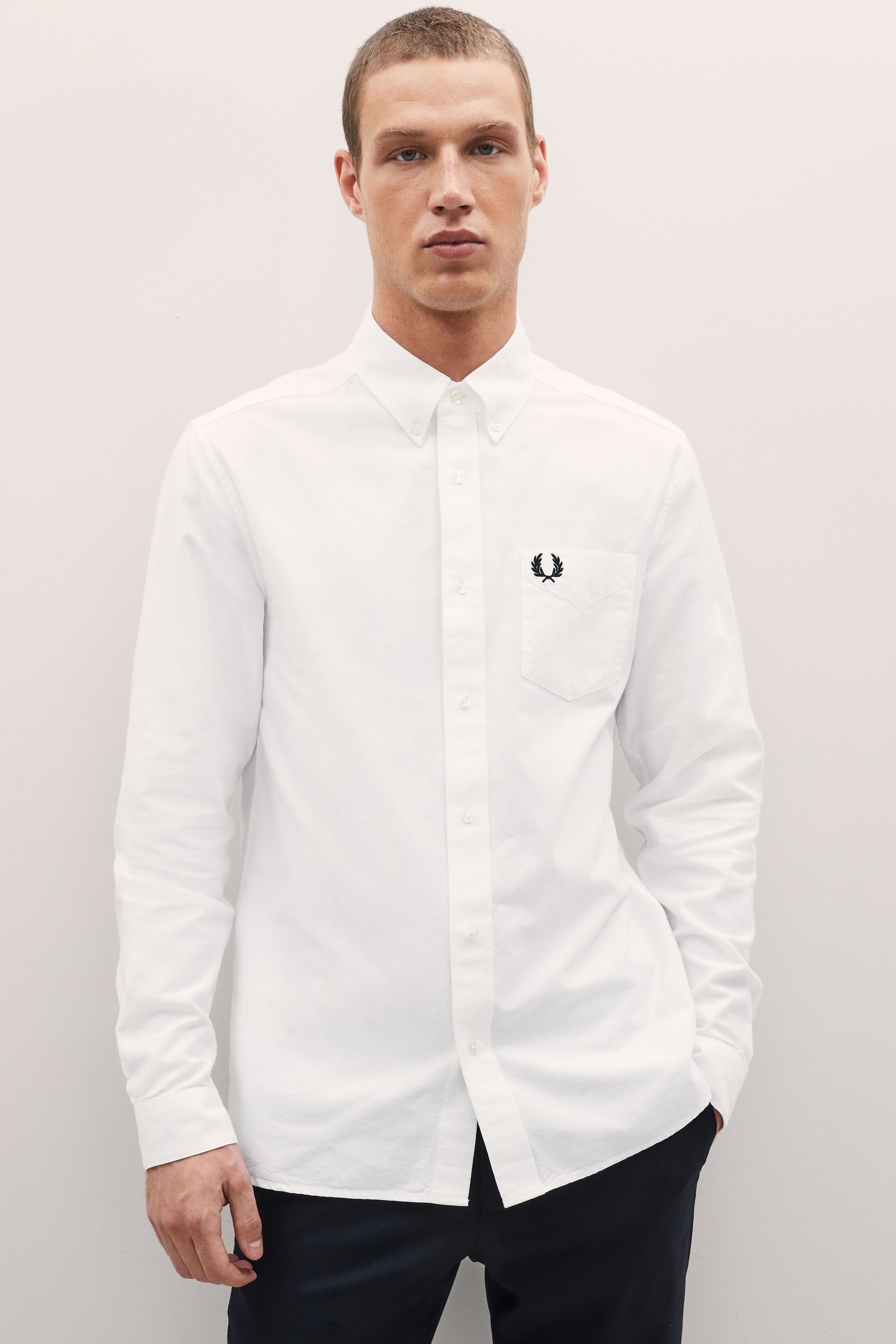 

Оксфордская рубашка Fred Perry, белый