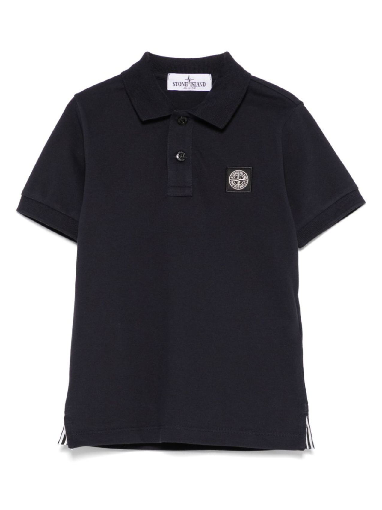 

Stone Island Junior рубашка поло с нашивкой Compass, синий