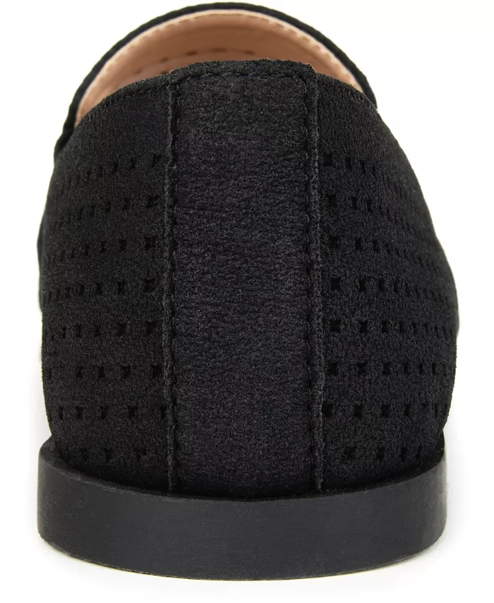 Женские перфорированные лоферы Lucie Slip On Journee Collection, черный — фото 3