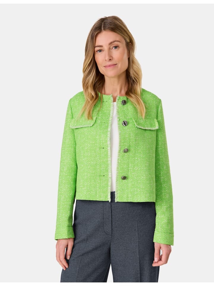 

Блейзер Gerry Weber Blazer Langarm gefüttert, цвет bright green offwhite