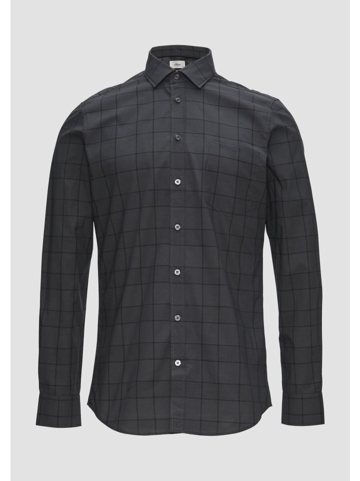 

s.Oliver Рубашка 98N3_темно-серого цвета