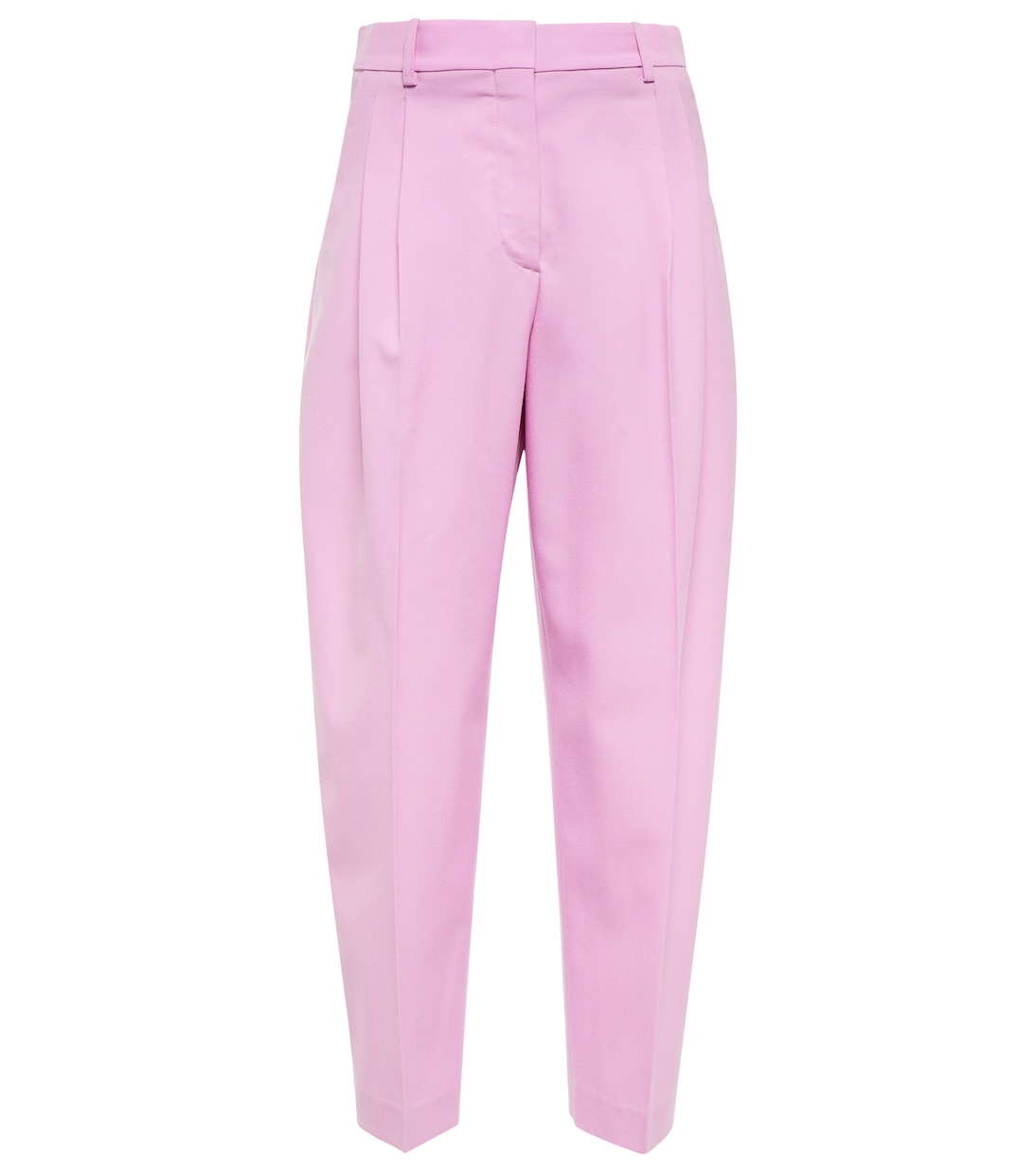 

Зауженные шерстяные брюки с высокой талией Stella McCartney, Orchid