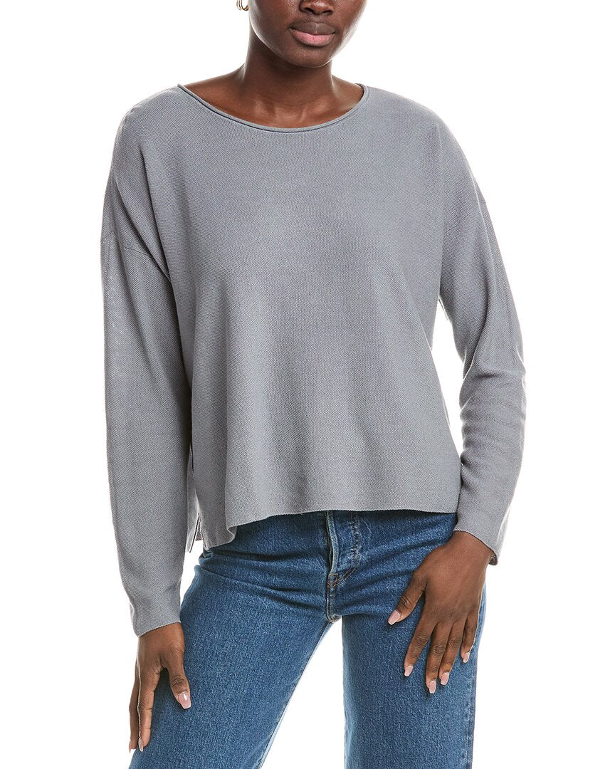 

Топ EILEEN FISHER из льняной смеси, Steel