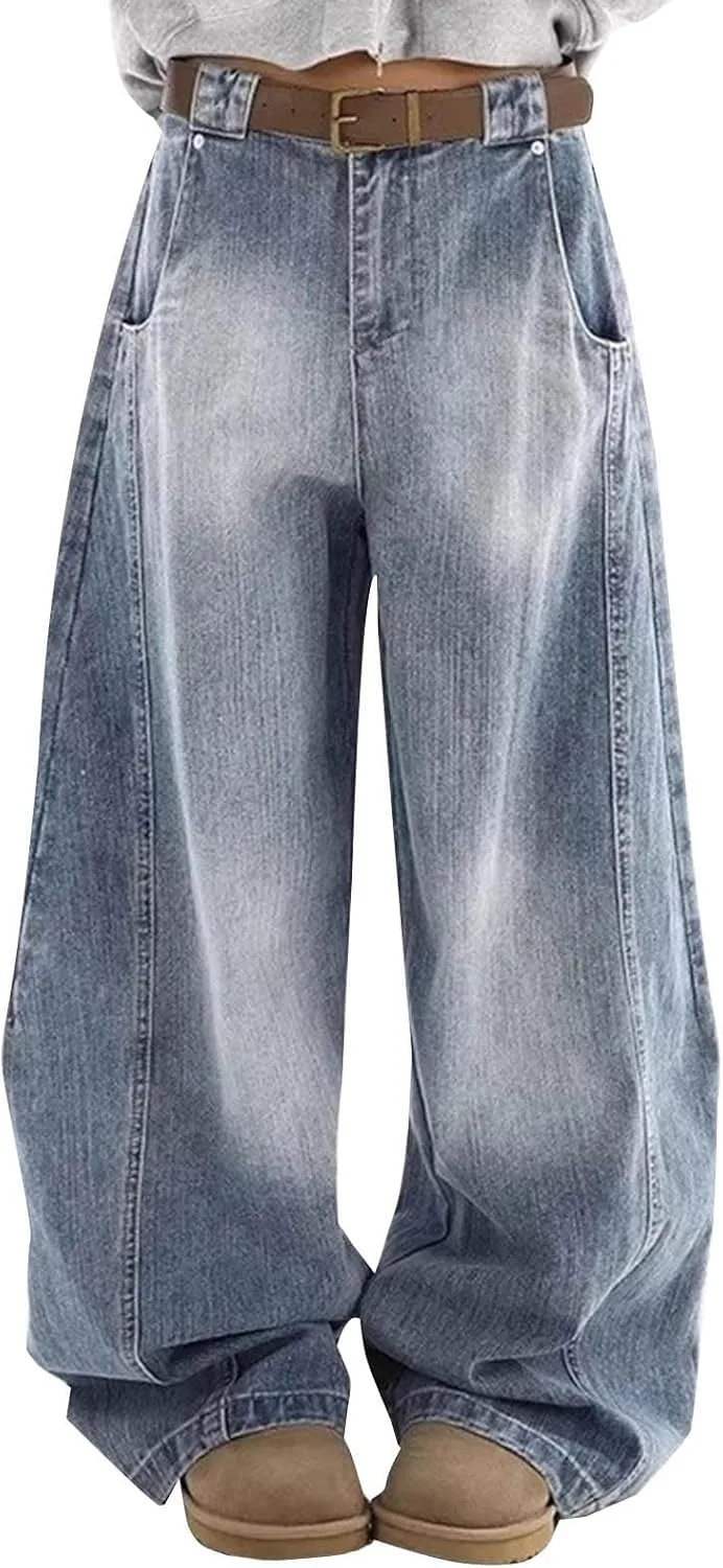 

Женские джинсы baggy vintage oversize с высокой посадкой