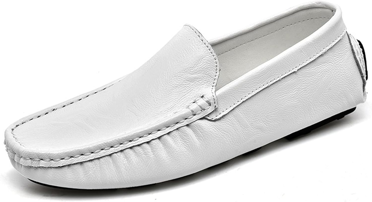 

Мужские мокасины Abborora с пенни-деталями, обувь для вождения, слипоны, мягкие балетки, лодочные туфли, белый