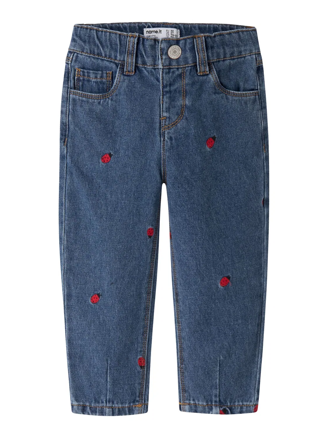 Джинсы Mom Fit, Name it, medium blue denim