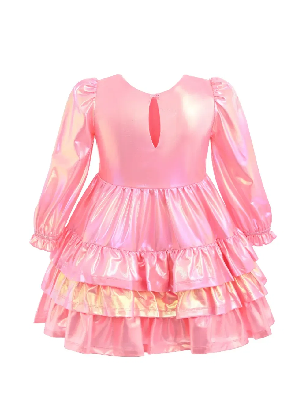 Платье с металлизированными оборками Mimi Tutu, розовый — фото 2