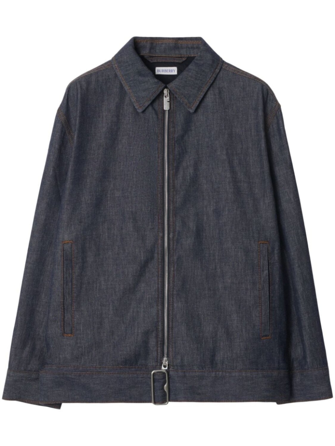 

Burberry джинсовая куртка с поясом, синий