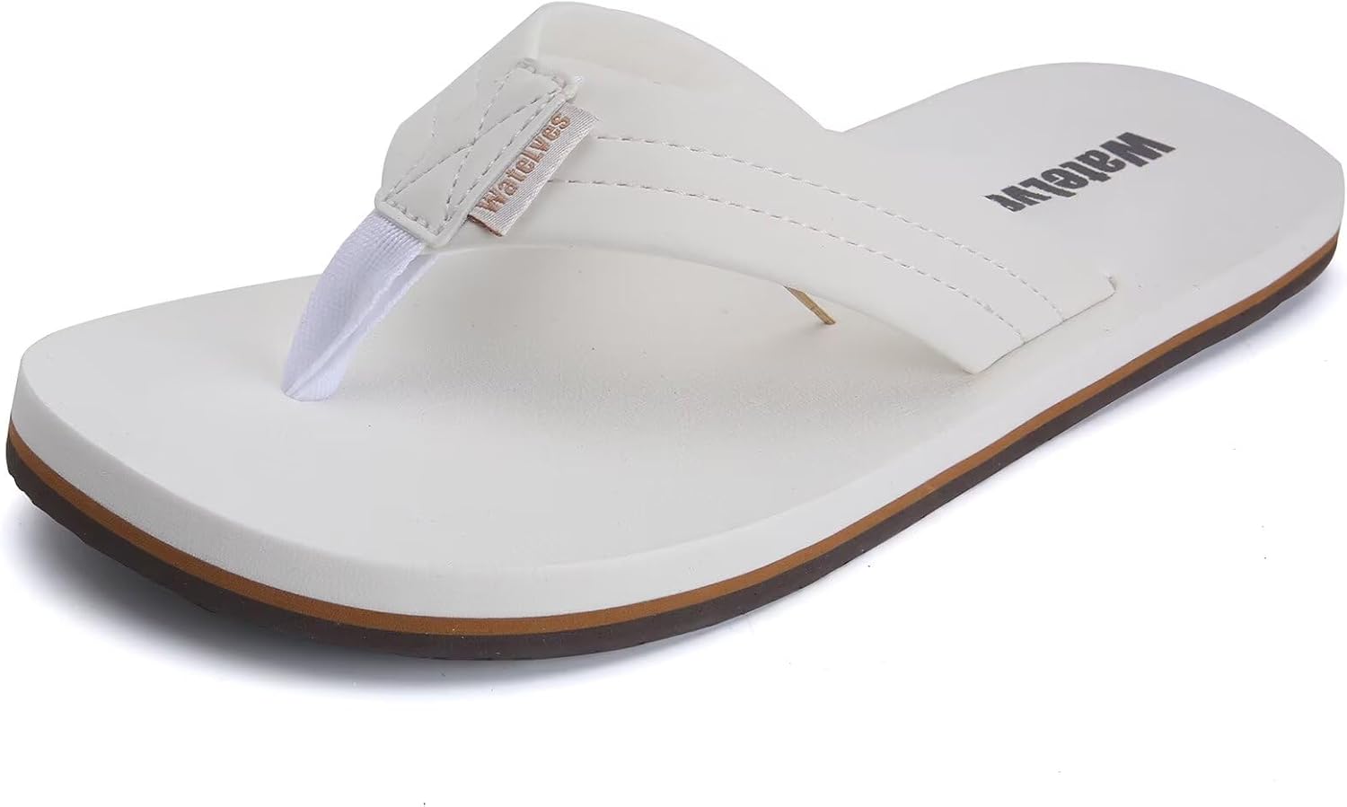 

Мужские вьетнамки WateLves с поддержкой свода стопы, легкие водные сандалии с открытым носком, удобные летние пляжные тапочки для бассейна, душа, общежитий, для улицы и дома, белый