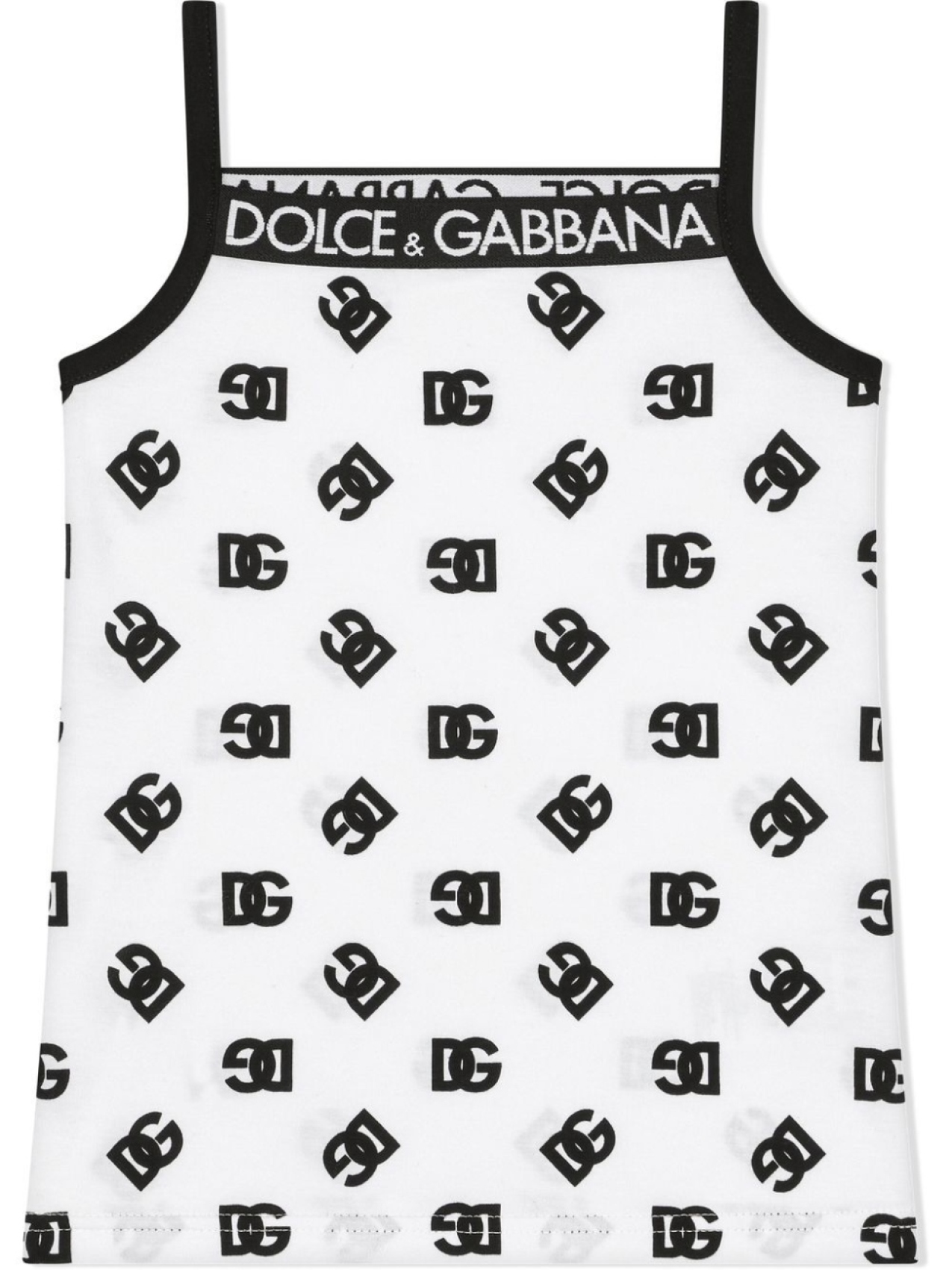 

Dolce & Gabbana топ с логотипом DG, белый