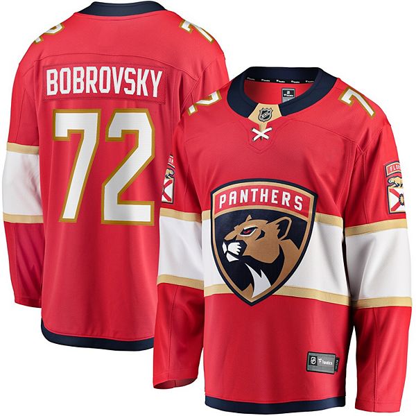 

Футболка Florida Panthers Sergei Bobrovsky красная Unbranded