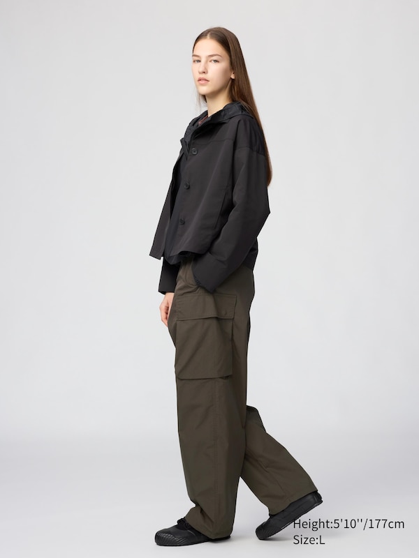 Широкие брюки cargo Uniqlo, 09 black — фото 3