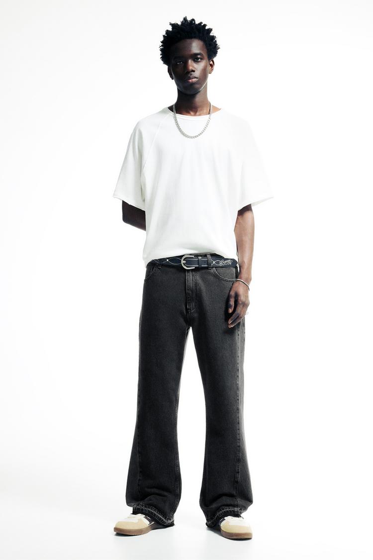 

Джинсы палаццо Pull And Bear, черный
