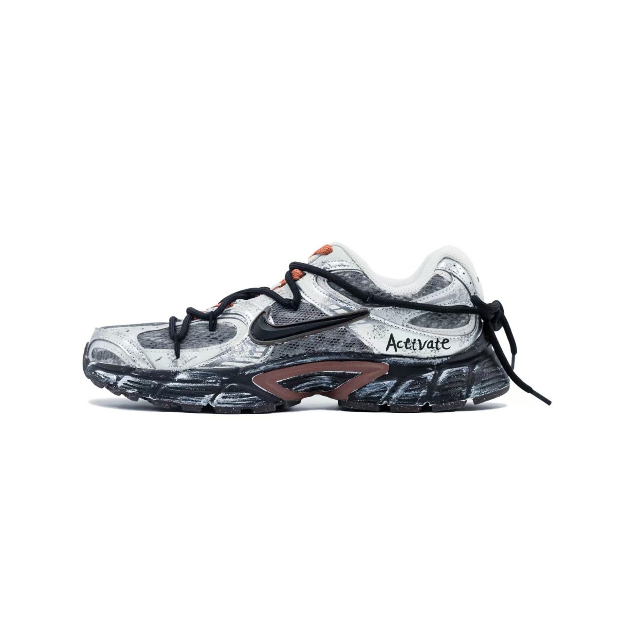 

Nike Кроссовки для бега V5 RNR Abrasion Resistant Breathable Low top Unisex серо-коричневые