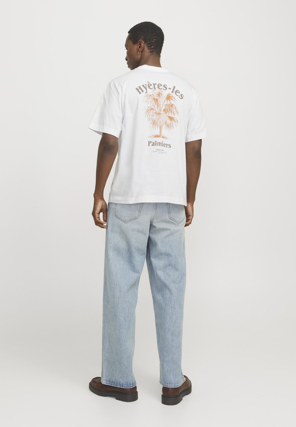 

Футболка с принтом JORPAROS EASTER SKETCH TEE CREW NECK Jack & Jones, белый
