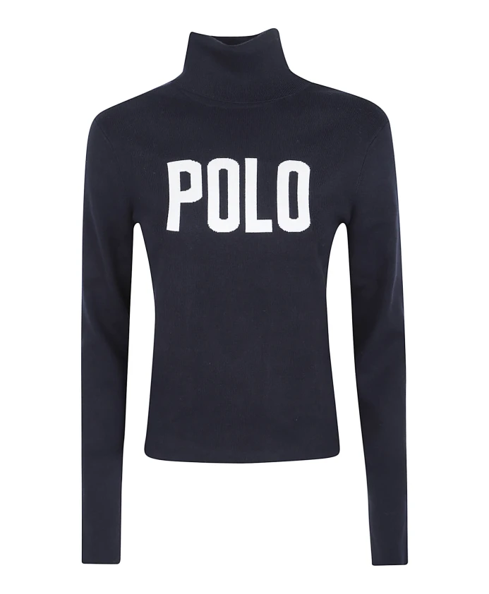 

Синий пуловер AW25, комфортный, из смесовой хлопковой ткани. Polo Ralph Lauren, синий