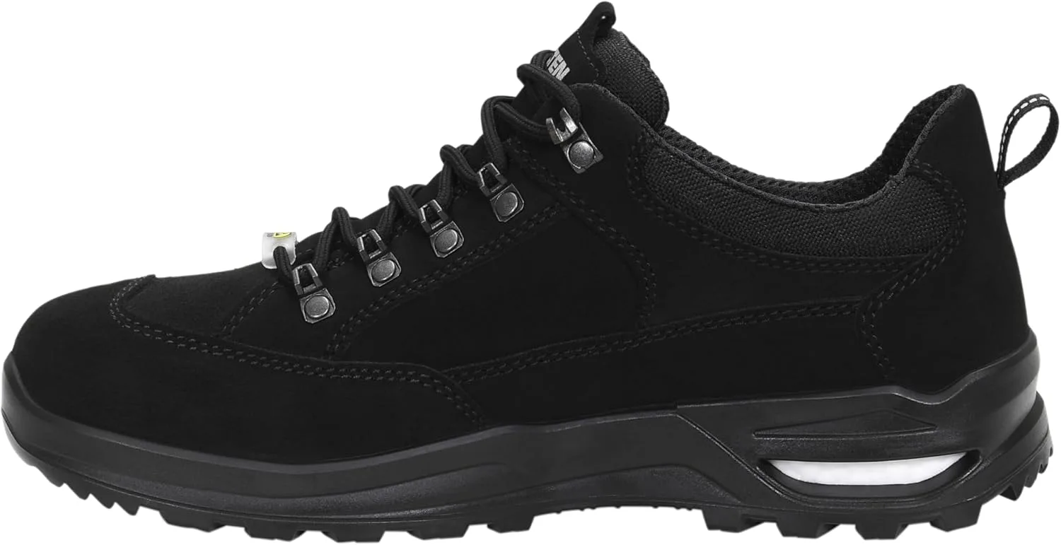 Рабочие ботинки ELTEN Ronan XXF Black Low ESD O2, женские и мужские, кожаные, легкие, классического дизайна, черный — фото 3