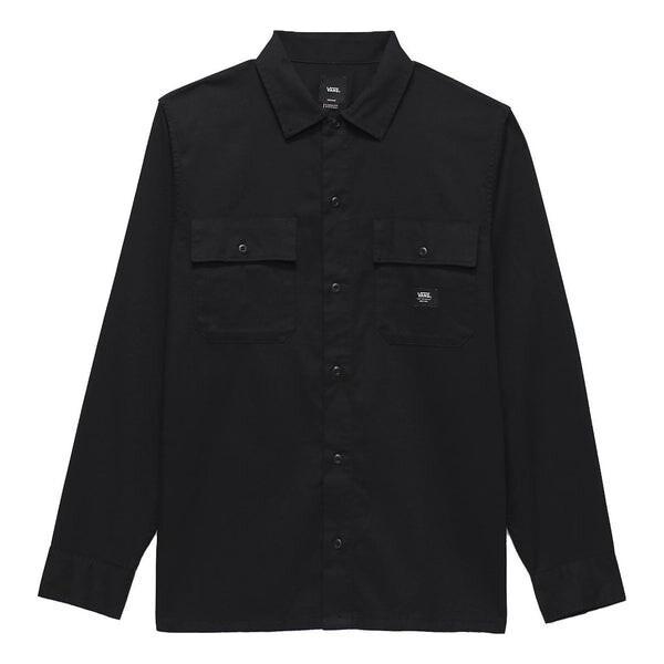 

Рубашка sparwood long sleeve buttondown shirt 'black' Vans, черный