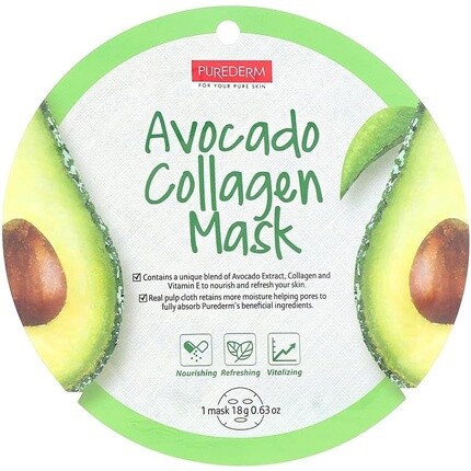 

Коллагеновая маска из авокадо, Purederm