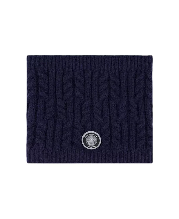 

Универсальный зимний шарф-воротник на подкладке - для малышей и взрослых. Deux Par Deux, синий