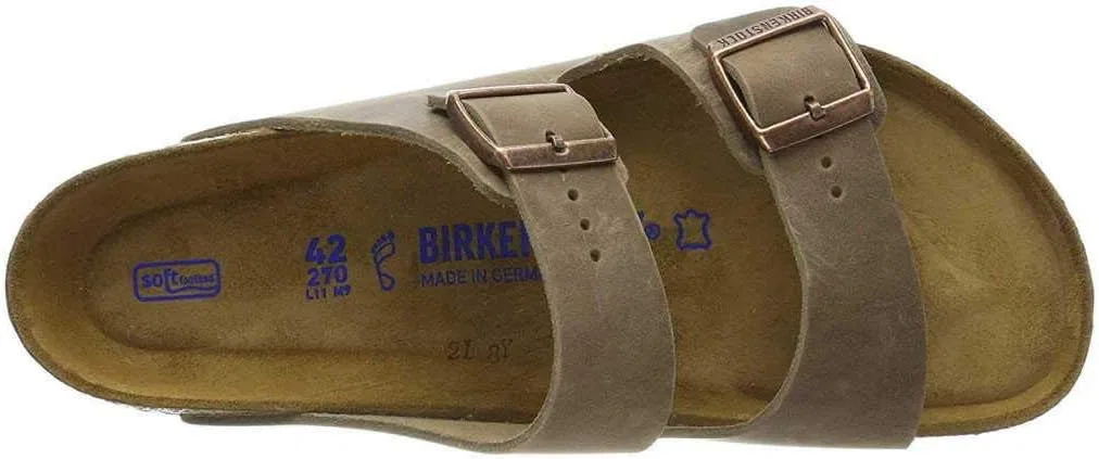 Взрослые, унисекс, классические домашние тапочки Birkenstock Arizona Classic Birko-Flor без задника, коричневый — фото 4