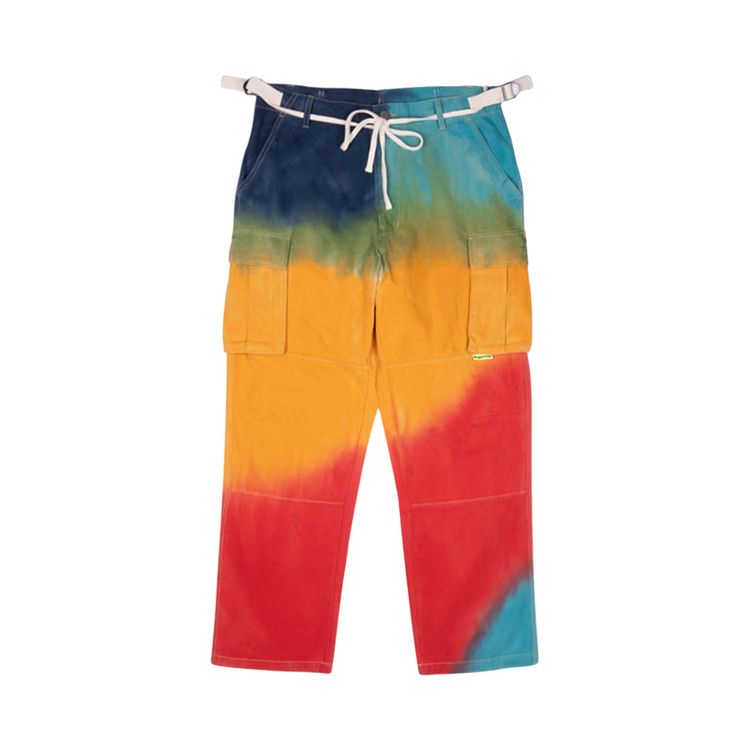 

Брюки Supervsn Tie Dye Cargo Pant Multicolor, разноцветный