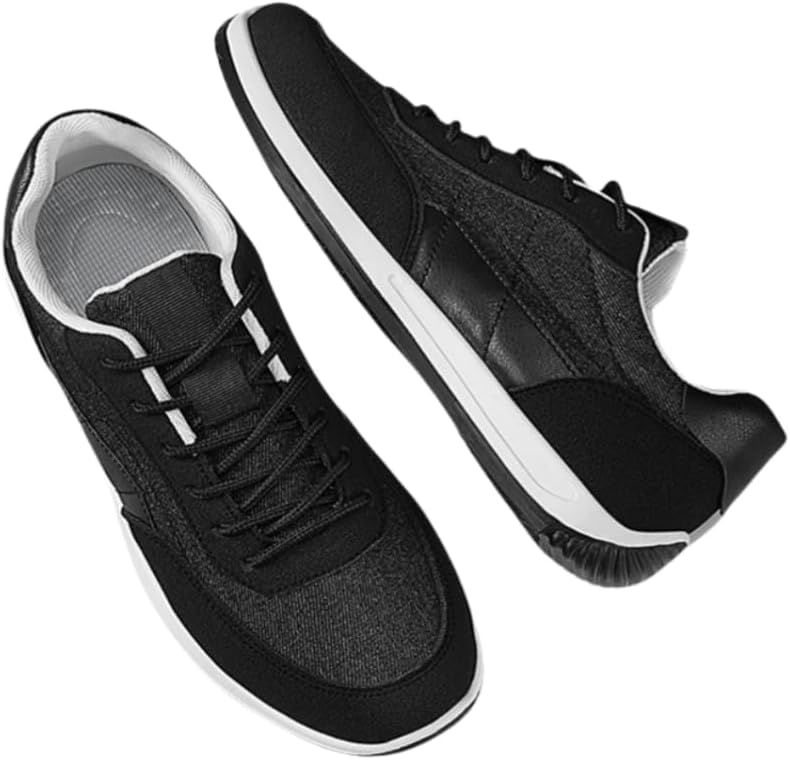 

Мужские кроссовки - мягкая подошва, универсальная, спортивная на толстой подошве, повседневная обувь Hoalox, черный