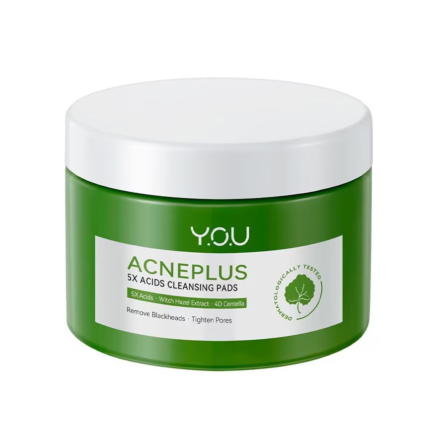 

You Y.O.U Acne Plus 5X Очищающие подушечки с кислотами, 30 подушечек, White