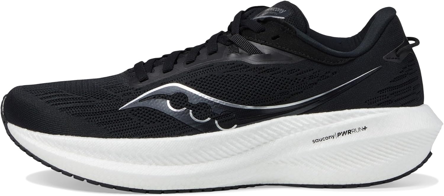 Мужские кроссовки для бега Saucony Triumph 21, белый/черный — фото 4