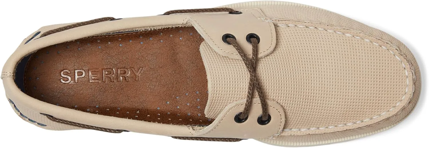 Мужские оригинальные сезонные туфли Sperry с двумя отверстиями, кремовый — фото 4