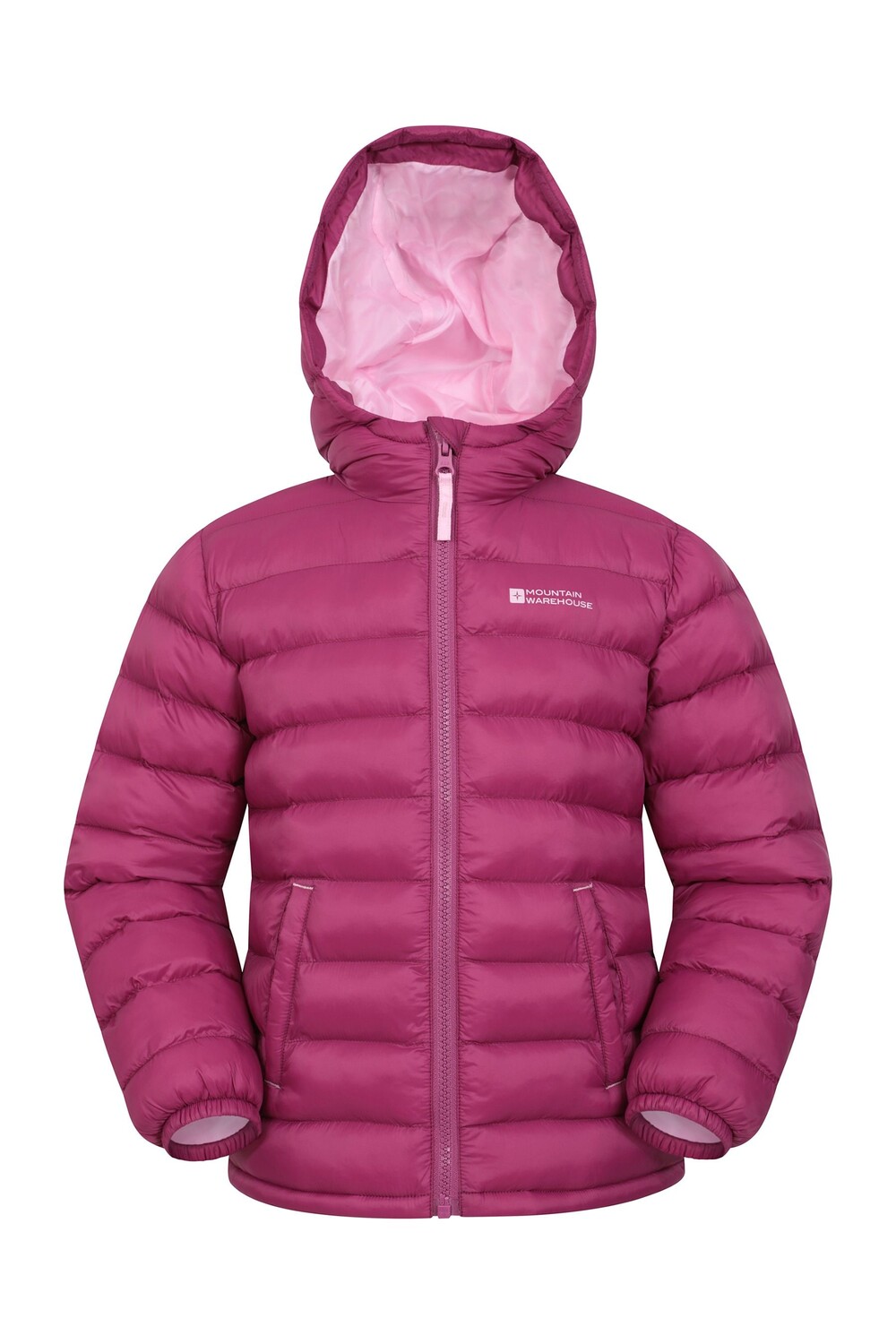 

Детская куртка Seasons ii с водонепроницаемым стеганым узором Mountain Warehouse, розовый