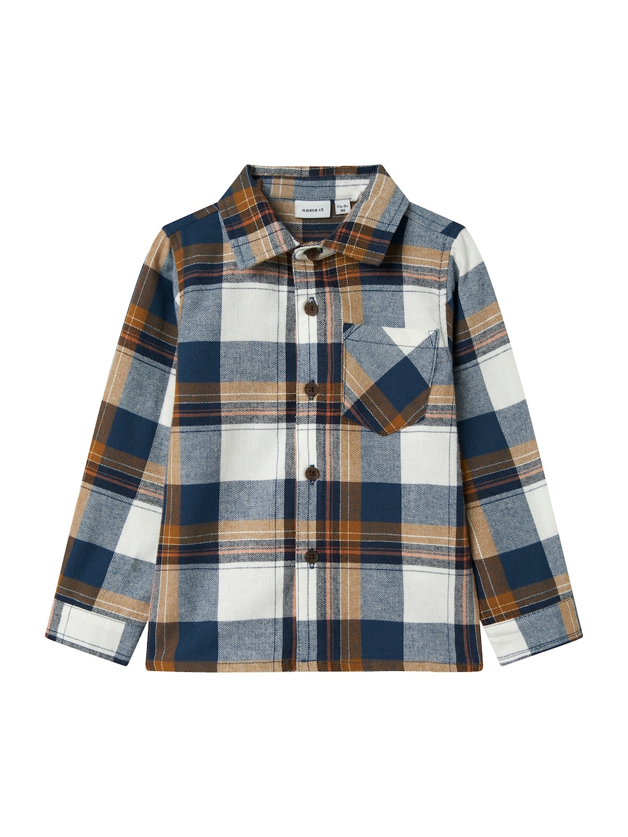 

Рубашка на пуговицах классического кроя NAME IT NMMOWENTA, Night Blue