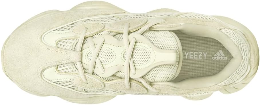 Мужские кроссовки Adidas Yeezy 500 на шнуровке, желтый — фото 3