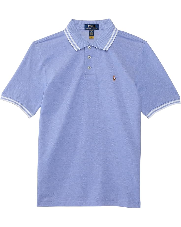 

Поло Polo Ralph Lauren Kids Oxford Mesh Polo Shirt, цвет Harbor Island Blue/White