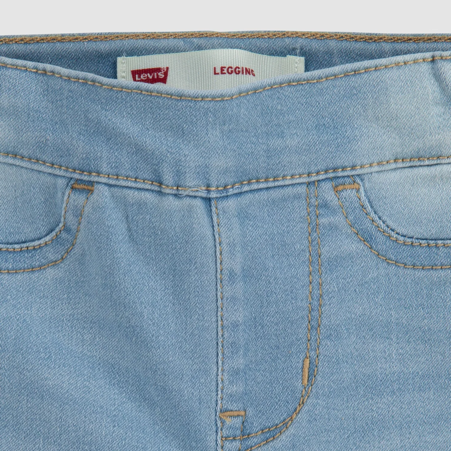 Детские джеггинсы для девочек 3-9 месяцев Levi's, Light Wash — фото 3