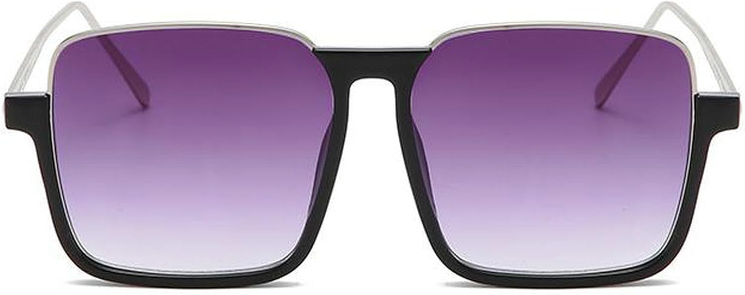 

Солнцезащитные очки в стиле ретро квадратной формы для женщин, модные золотистые полуободковые солнцезащитные очки-пилот большого размера, оттенки шампанского mincl, Gray